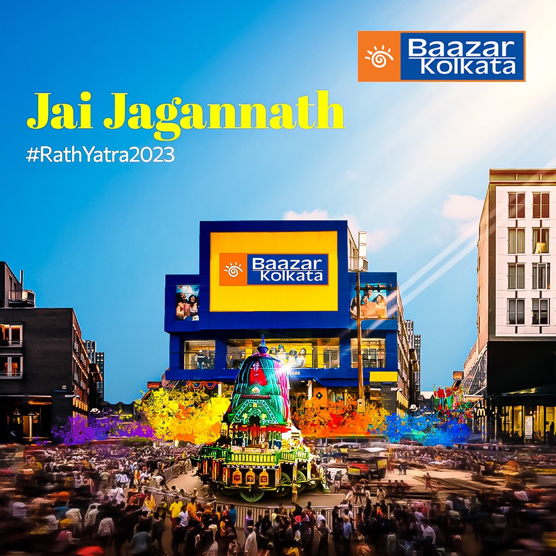 On this joyous festive occasion, Baazar Kolkata wishes everyone a Shubh Rath Yatra! 🤗

May the blessings of Lord Jagannath bless your lives with joy and peace.

#BaazarKolkata #rathyatra #rath #rathyatra2023 #festivevibes #festiveseason #jaijagannath #jagannath #purijagannadh