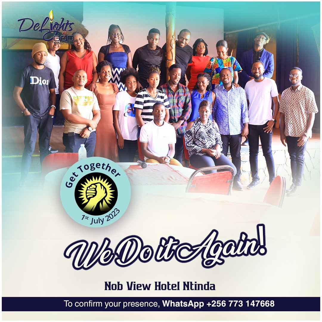 DelightsOfGod's tweet photo. Join us on July 1st at Nob View Hotel, Ntinda. Let's reconnect, share experiences, and create new memories. Don't miss out! See you there! 🤝🎉 #ReconnectAndCelebrate #MemoriesToTreasure https://t.co/LpWR9diqLX
