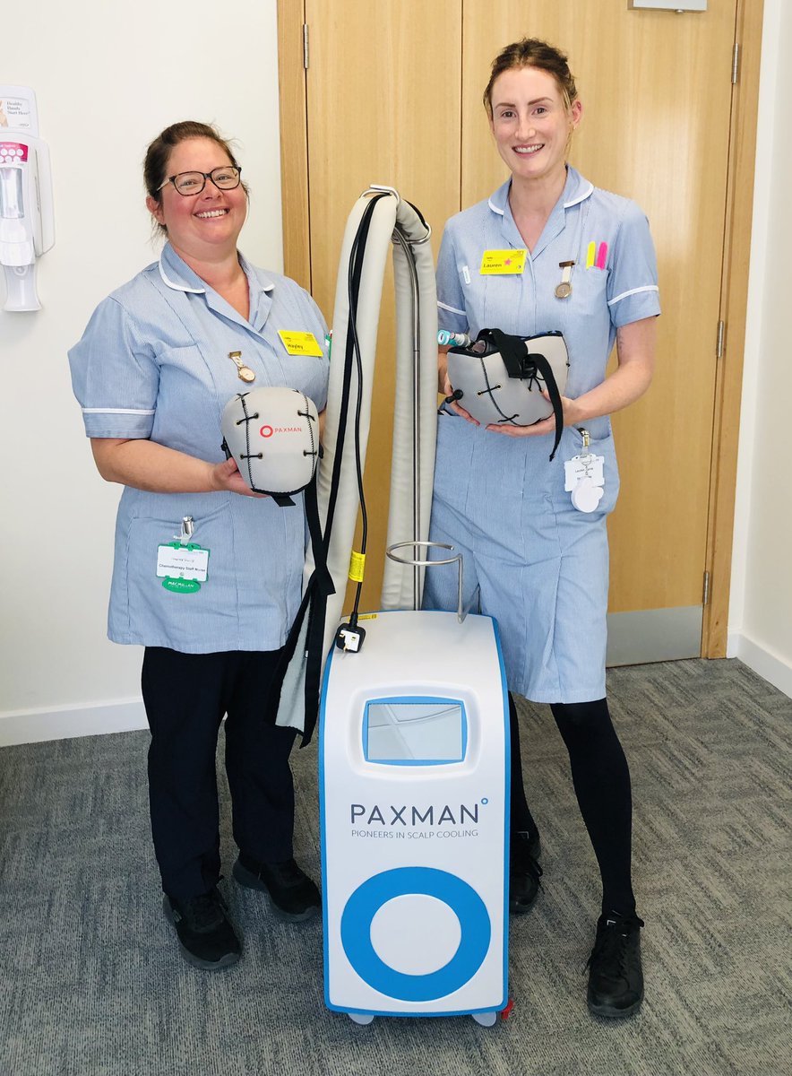 @scalpcooling The oncology team at Chesterfield Hospital @royalhospital during last weeks training session. All staff are now fully trained to use the revolutionary scalp cooling technology, the team were very  impressed with their new #PSCS systems 🙌🏾💙 #changingthefaceofcancer