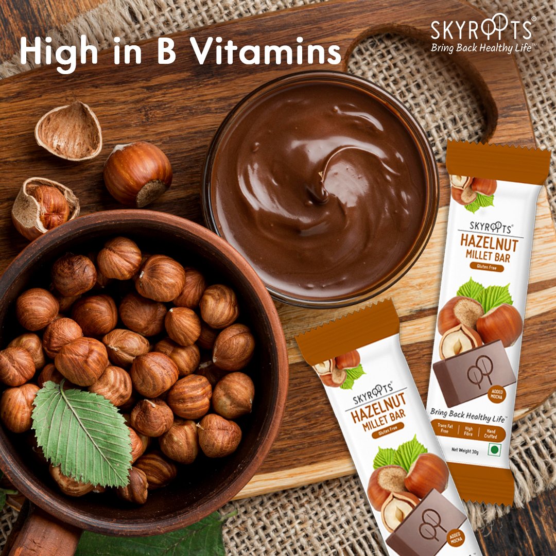 Skyroots_India's tweet photo. The combination of protein, healthy fats, and fiber in hazelnut millet bars can promote satiety and help control appetite.
Order now!
✨Visit: https://t.co/PQ8nIpHWwJ
call: +91 9766592516
#milletbar #millet #skyroots https://t.co/dI70NEurmB