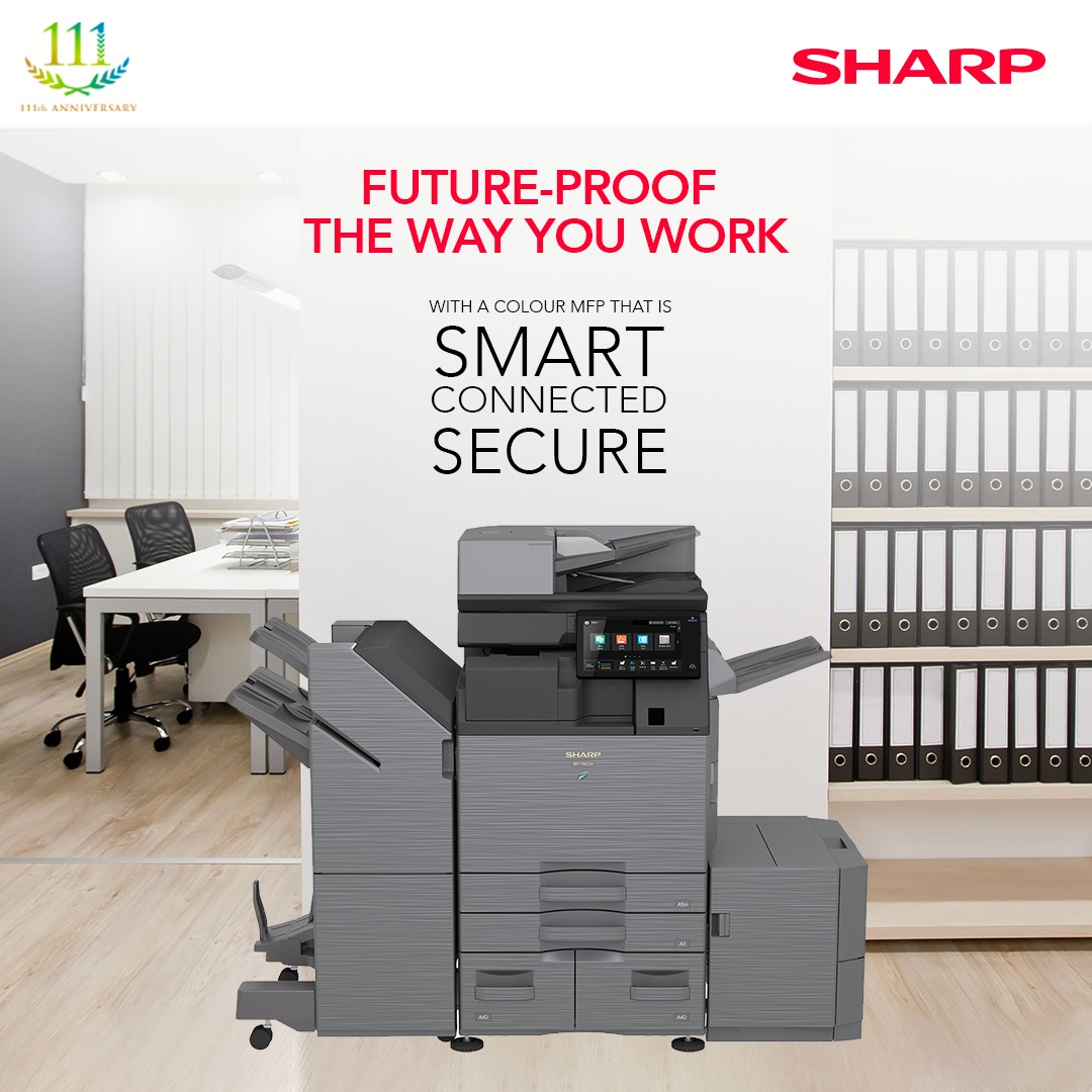 #SHARP BP-70C & BP-50C Series of Colour Multifunctional Printers are SMART, CONNECTED & SECURE. They make your transition from monochrome to color twice as productive by not only making your prints more interactive but also enhancing your productivity.

#SmartSolutions #Sharp111