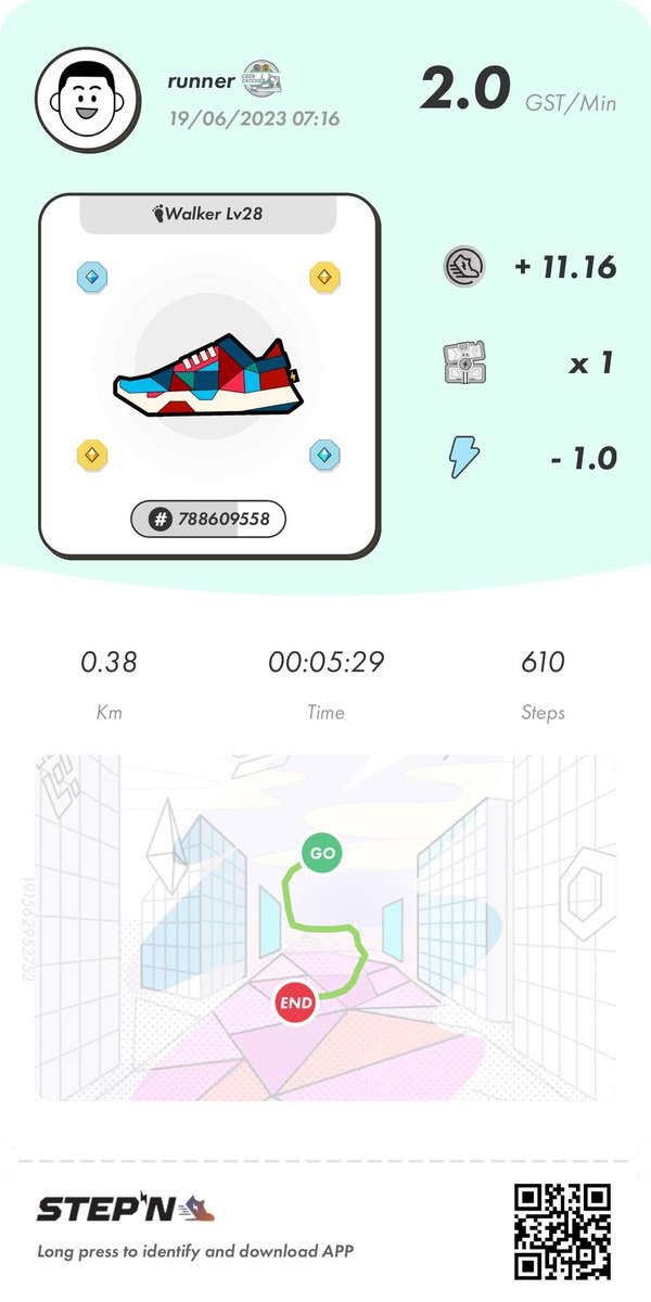evaincryptoland's tweet photo. @stepnofficial #STEPN #mySTEPNrun https://t.co/tF41O9Ucip