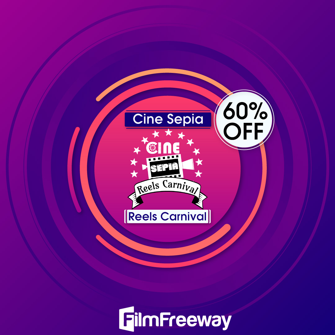 Cine Sepia Reels Carnival is here to welcome all of you to participate in our celebration of cinema and creation. Share the stage with us by sharing your work at our festival.  40% Discount Code-3CSRC40 Submission Link- filmfreeway.com/CineSepiaReels…