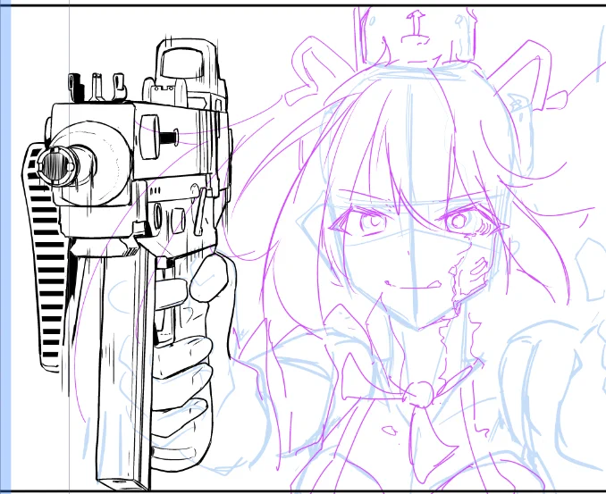 ワイ氏、#ドルフロ のキャラの銃はいろいろカスタムしがち