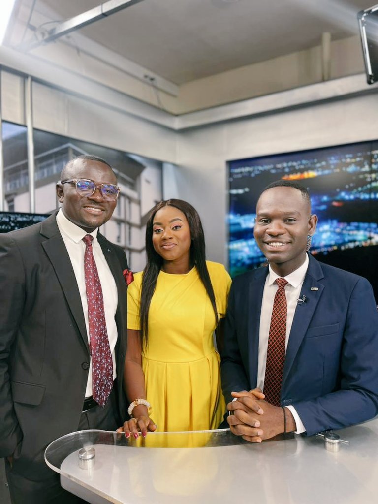 The trio of #JoyNewsPrime💥💥💕💕join us tonight @ 7pm on <a href="/JoyNewsOnTV/">JoyNews</a> 
<a href="/_razakmusbau/">Musbau</a> Kojo Brace