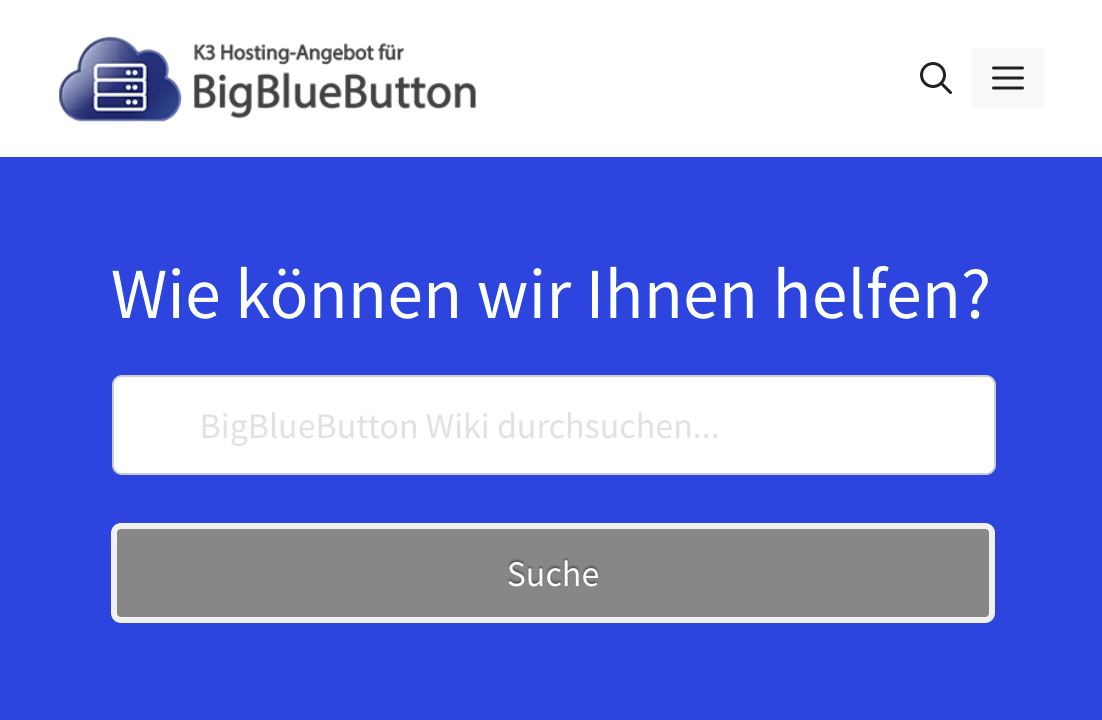 K3_Innovationen's tweet photo. Wir haben unseren 𝗕𝗶𝗴𝗕𝗹𝘂𝗲𝗕𝘂𝘁𝘁𝗼𝗻 𝗛𝗶𝗹𝗳𝗲𝗯𝗲𝗿𝗲𝗶𝗰𝗵 überarbeitet!

https://t.co/bPD7pWlsG0

#BigBlueButton #BigBlueButtonHosting #FAQ #Wiki #BBBHilfe #BigBlueButtonHilfe #Software #Webinar #Hosting #DSGVO #OpenSource #Videokonferenz https://t.co/x8Ag2Wr4R5