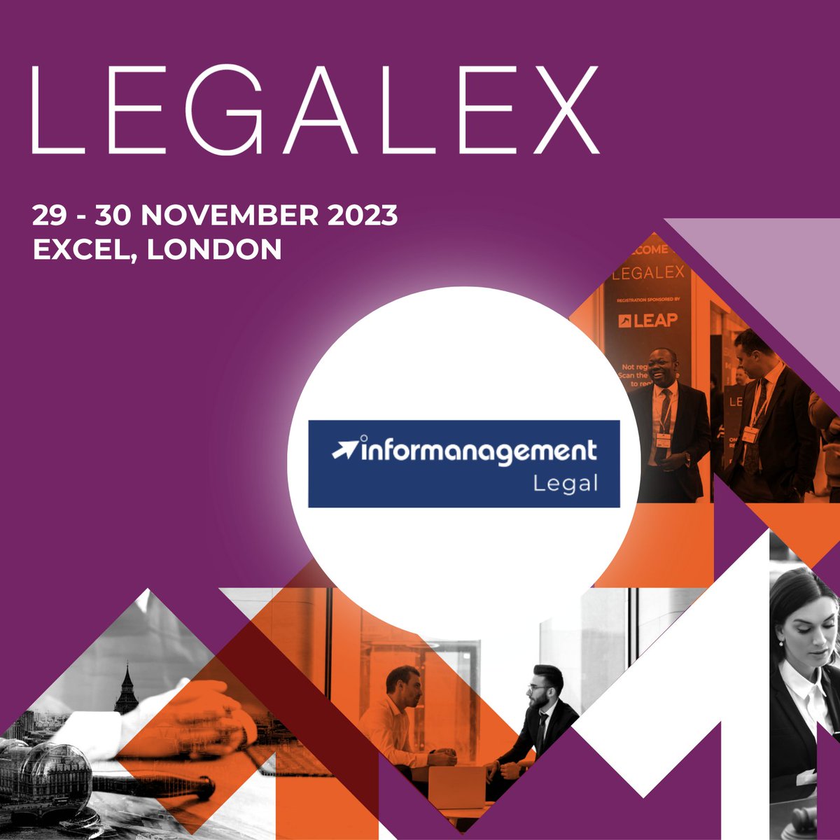 LegalexShow's tweet photo. We welcome @Informanagement who will be exhibiting with us this year!🎇🎉📢
At Informanagement legal, they firmly believe that timely and relevant content is vital when engaging with clients and contacts.
#technology #management #socialmedia #communication #legalex #exhibition https://t.co/x9miSCgV9Y