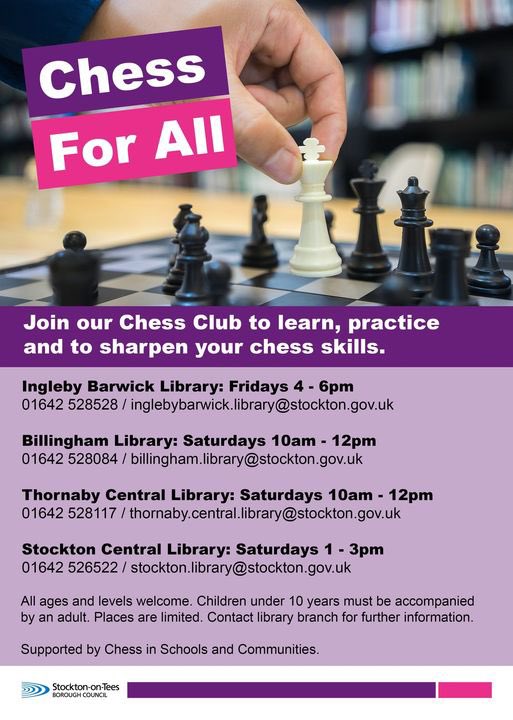 parkendprimary's tweet photo. Please see information below about local chess clubs available for children to attend ♟⚫️⚪️ @CSCTeesside #chessschool #growingachievingsucceeding https://t.co/zScG2y6LJV