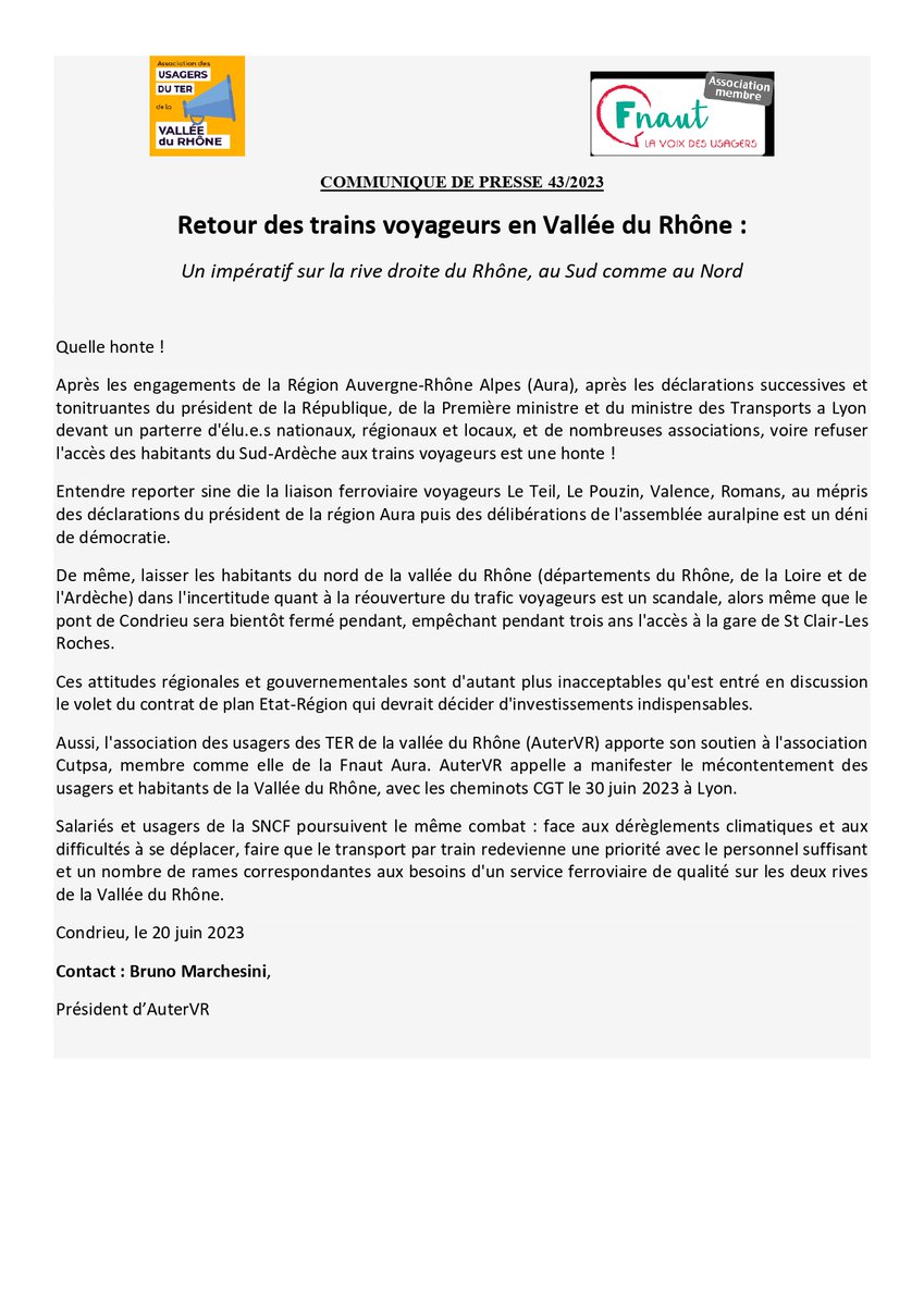 FNAUT Auvergne Rhône Alpes tweet media