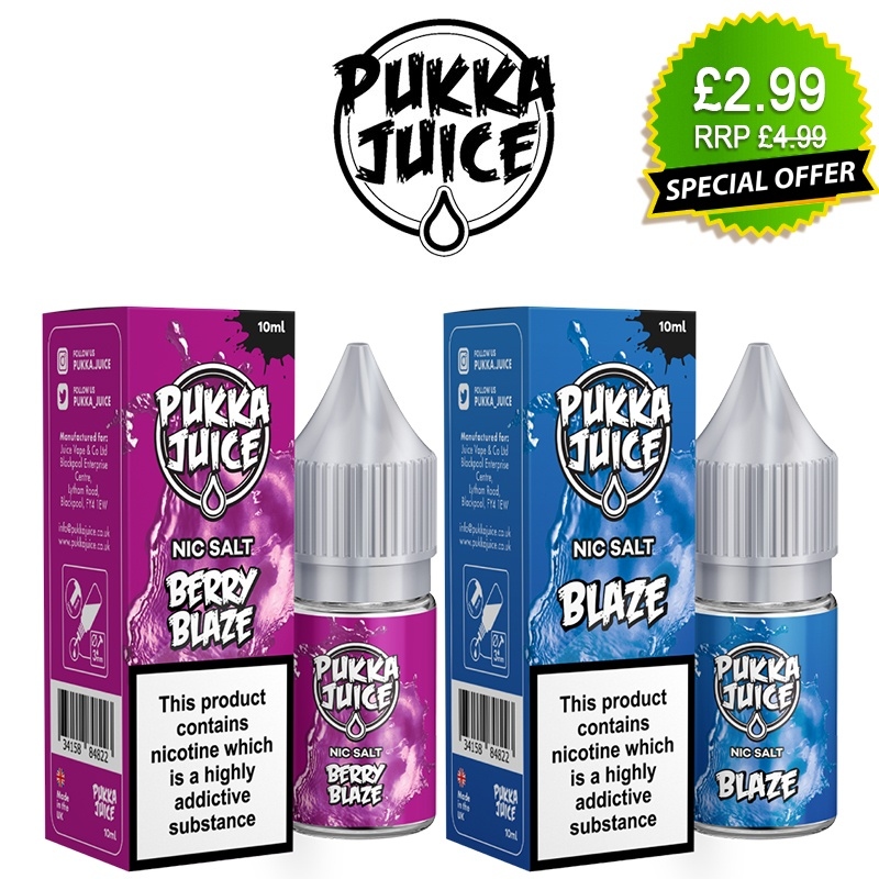 Pukka Juice Nic Salt E-Liquids 10ml Bottles
vapestreams.co.uk/product-catego…

#vaping #eliquid #vapecommunity #ejuice #vapor #cloudchaser #subohm #vapefam #clouds #ecig #ukvapers #ukvapedeals #vapedeals #vapestreamsuk