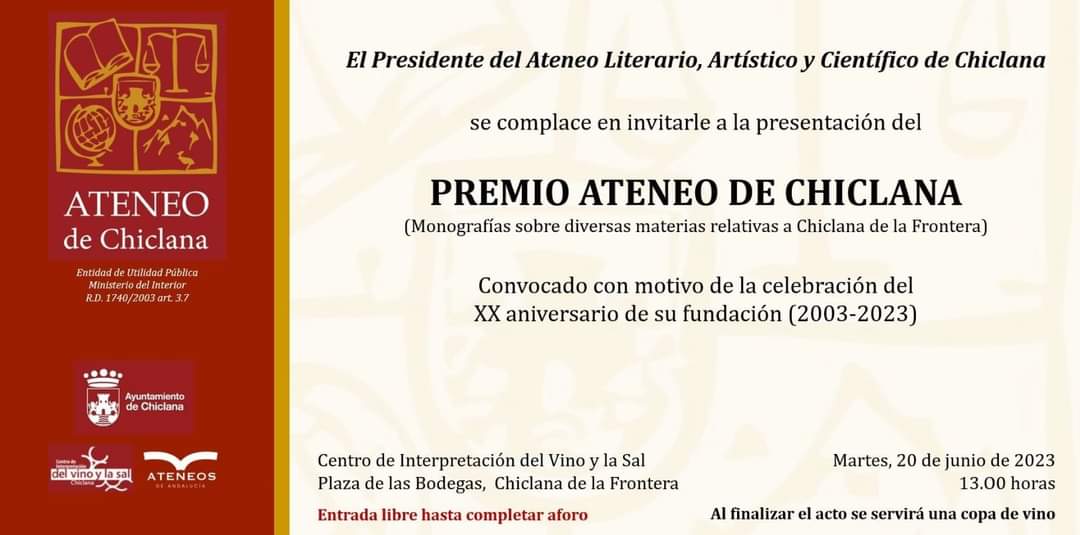chiclana's tweet photo. @juanjosesv trae una muestra de su proyecto sobre Isaac Albéniz y el Flamenco a Chiclana para finalizar el acto organizado por el @AteneoChiclana
A la 13h en el Centro de Interpretación del Vino y la Sal. https://t.co/5fX0i7JQXr