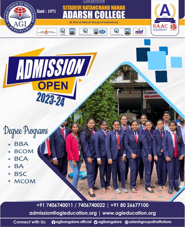 Admissions are now open at SRN Adarsh College. Join us for an enriching educational journey, renowned faculty, and a supportive campus environment. Apply today and unlock your potential! 

#AdmissionOpen #SRNAdarshCollege