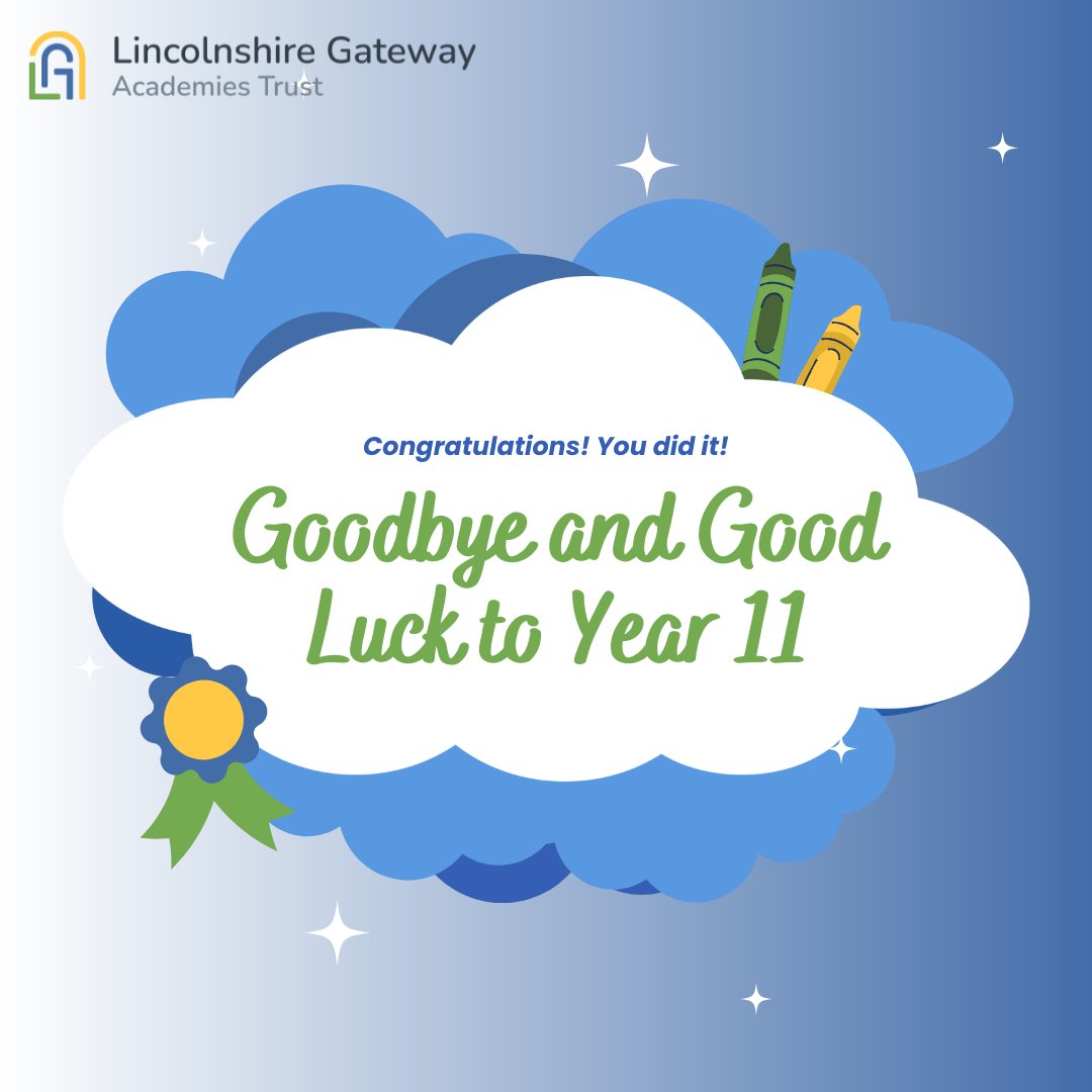 lincsgateway's tweet photo. Y11 students across #LGAT have now completed their final days with us! 💙💚💛

We are very proud of them and wish them all the very best of luck with exams and their next steps!

See you on results day! 🎉

#Classof2023 https://t.co/rZr3RF5MDY