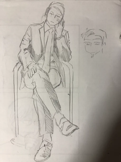 デッサン 後ロイドってこうだっけ