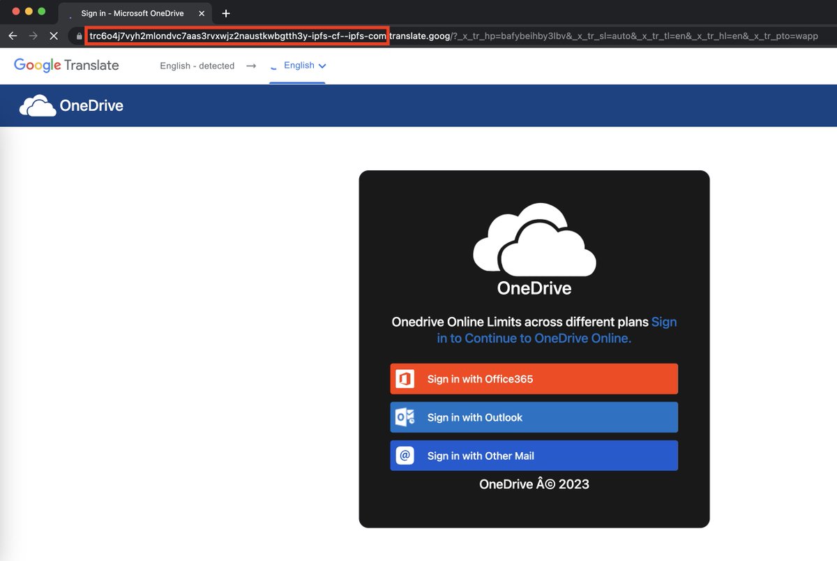 malmoeb's tweet photo. 1/ My team colleague @hackerkartellet investigated a successful #Azure mailbox compromise. 

Besides logins from Nigeria (yay), he found the origin of the account compromise, an interesting phishing page. [1] https://t.co/yJmp5exmC7