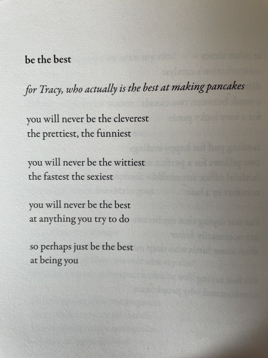 I did need this today.  Thanks ⁦@holliepoetry⁩ - from her brilliant book Slug #PoetryHelps