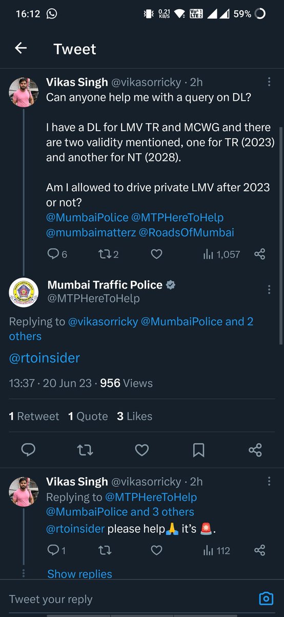 Watch for before you tag <a href="/MTPHereToHelp/">Mumbai Traffic Police</a> 😂