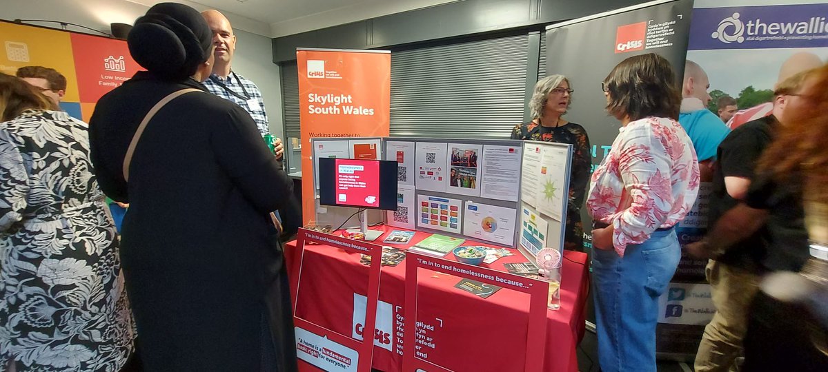 Excited to be at @ShelterCymru  #peopleandhomes conference today - title says it all 

Here’s Marcia @CrisisPractice expertly standing at the @crisiswales stall in a #bestpractice  type of way