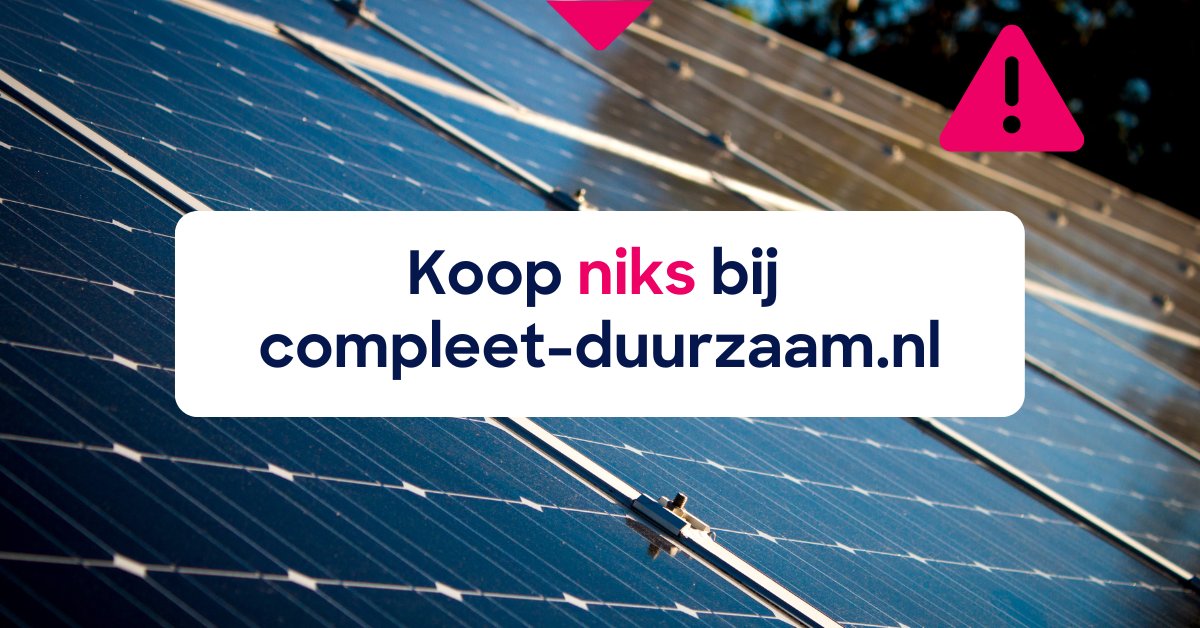 Consumentenbond's tweet image. ⚠️ Let op! Het Landelijk Meldpunt Internet Oplichting waarschuwt bij deze #webshop voor #oplichters.

Koop hier dus niet! ⬇️