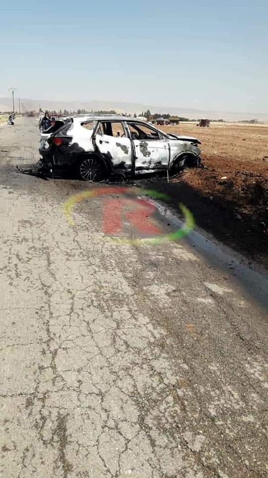 #Urgent _ now
The co-chair of Qamishlo canton, Yusra Darwish, was killed and her deputy was injured when a Turkish terrorist drone targeted their car on the road to the village of Tal Shair.