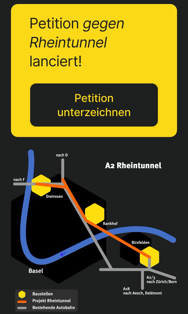 Petition #NeinZumRheintunnel
ist lanciert! neinzumrheintunnel.ch

mit klimaverantwortungjetzt unterstütze ich sie. Hier einige Argumente: klimaverantwortungjetzt.ch/rheintunnel-ba…

<a href="/RheintunnelNein/">Rheintunnel Nein</a>
<a href="/KlimaBasel2030/">Klimagerechtigskeitsinitiative</a> 
<a href="/VCSbeiderBasel/">VCS beider Basel @vcsblbs@mastodon.green</a> 
<a href="/KlimastreikBS/">Klimastreik Basel - #NEINtunnel</a>