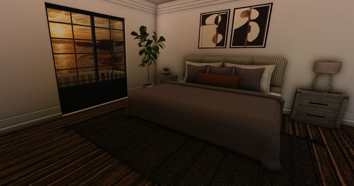 DannahVlogss's tweet photo. A bedroom 🛏️👌🏻 
 #bloxburg #bloxburgbuilds @RBX_Coeptus @FroggyHopz_RBLX https://t.co/YJ4QOdqnuC