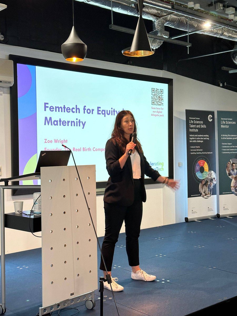 Healthinn_em's tweet photo. “We want healthcare teams to trust us and families to use us. Otherwise, they won’t use it, won’t recommend it and it won’t be able to help patients.”
Zoe Wright – Founder of @RealBirthCo on the importance of engaging with clinicians and service users. #AcceleratingFemtechEM https://t.co/5HJ0Jep6vV