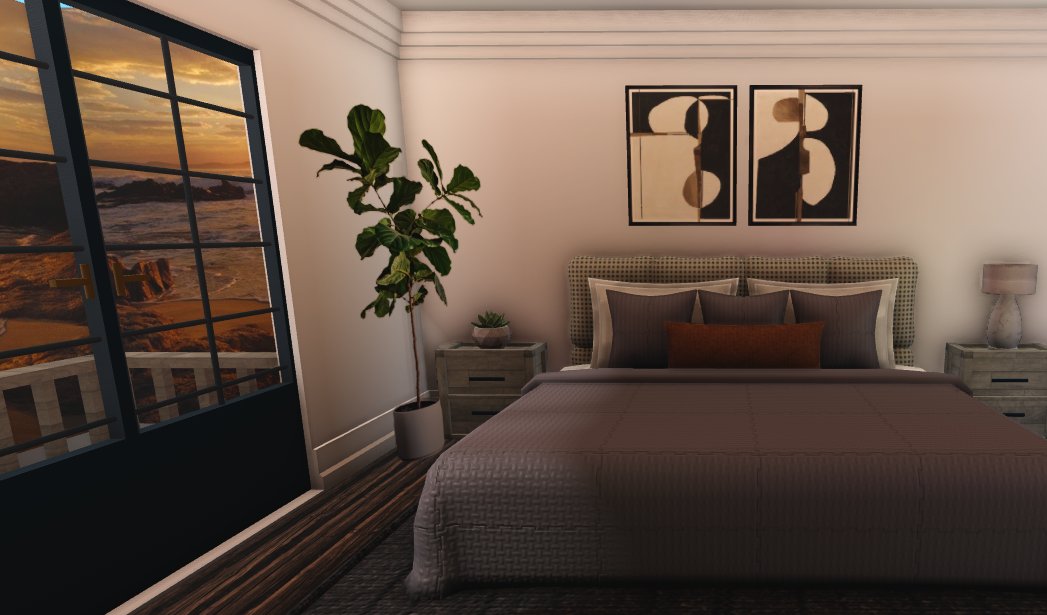 DannahVlogss's tweet photo. A bedroom 🛏️👌🏻 
 #bloxburg #bloxburgbuilds @RBX_Coeptus @FroggyHopz_RBLX https://t.co/YJ4QOdqnuC