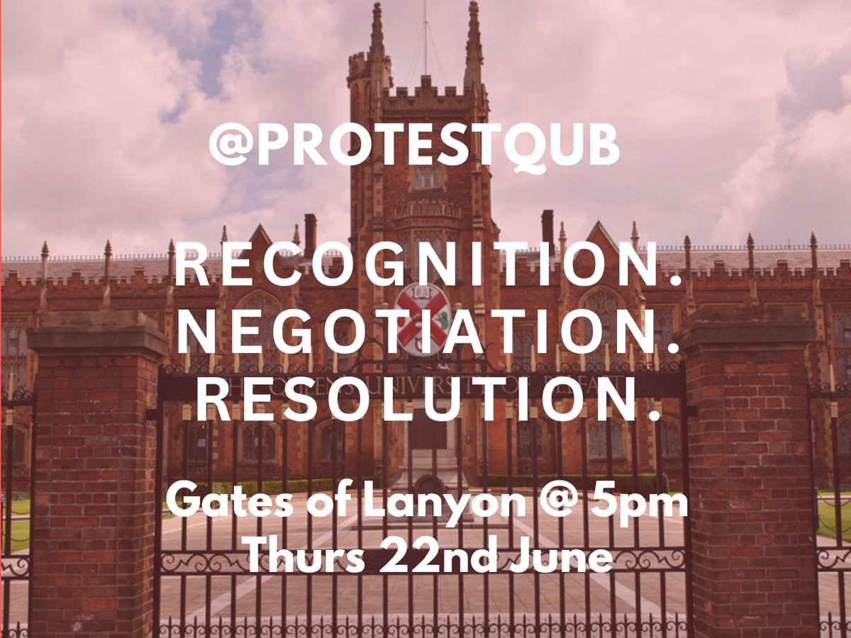 protestqub's tweet photo. @JRae183 support fair treatment of students and staff at QUB by signing our petition and joining our protests!
https://t.co/dNNTlqxUIS https://t.co/0ziuwAy7Ek