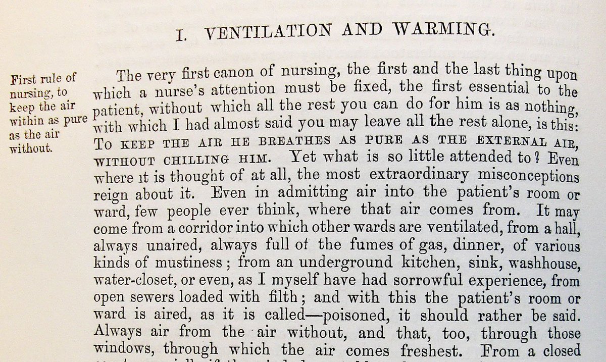This. We've forgotten a number of things that Florence Nightingale knew ~150 years ago. Covid is not the only airborne disease, and is unlikely to be the last airborne pandemic. Let's make hospitals safe.