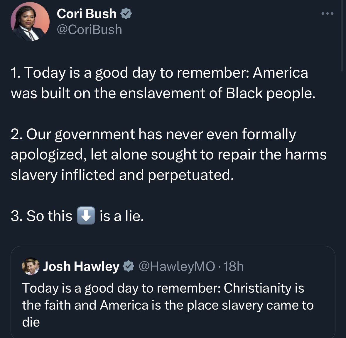 They think there was a slave in every household, that slaves were not just laborers, but architects and inventors too. Probably because the reality of being owned by less than 1% of people and used as farm implements doesn’t justify reparations and isn’t a very glorious past.