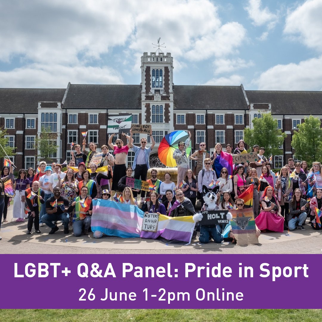 What does it mean to have ‘Pride in Sport’ as an LGBT+ member of staff here at the University? Join our online talk and Q&A panel with Graeme Smith @MrSmithSAT, Co-founder of Foxes Pride: The LGBT+ group for @LCFC lboro.ac.uk/schools/sport-…