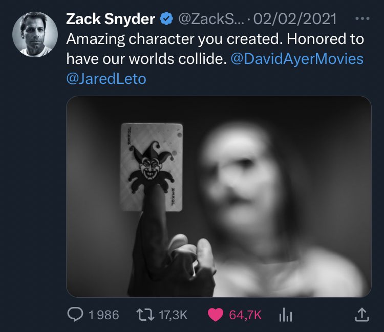 #ZackSnyder is way more humble than you think.

Always.

Love you @ZackSnyder 

#RestoreTheSnyderVerse