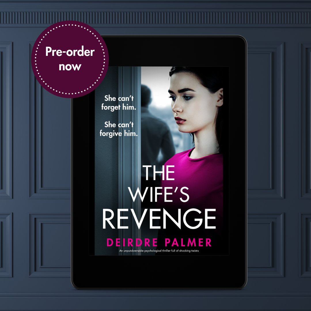 Just one week to go until The Wife's Revenge by @DLPalmer_Writer will be out! 

Tell a lie once, and all your truths begin to crumble one by one…

Pre-order it now: geni.us/72-Storm
#PsychologicalThriller