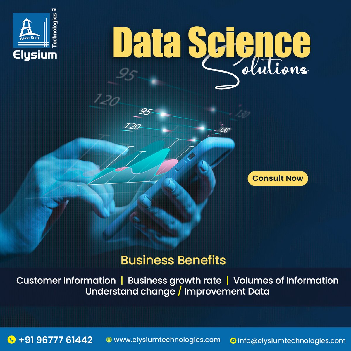 Data science Service for your business growth

#elysiumtechnologies #ETPL #datascienceconsultation #ConsultingServices #datascienceagency #datainsights #datasciencecompany #datainsights
#artificialintelligencetechnology #WorldTelecommunicationDay