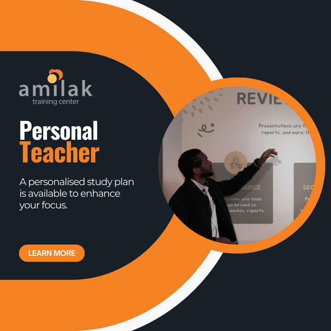 Take control of your education journey with a customised study plan! Our personalised approach helps you stay focused & achieve your goals. Visit our website amilaktraining.co.za #AmilakTrainingCenter #PersonalizedLearning #EducationGoals
