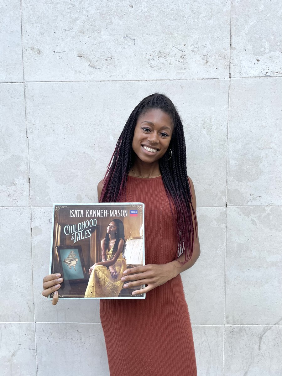 Isata Kanneh-Mason (@isatakm) on Twitter photo Loved chatting to <a href="/BBCInTune/">In Tune BBC Radio 3</a> yesterday afternoon about my new album 'Childhood Tales' and here I am, outside the BBC with the beautiful vinyl version. Thank you <a href="/deccaclassics/">Decca Classics</a> ! You can listen again here on <a href="/BBCSounds/">BBC Sounds</a> bbc.co.uk/programmes/m00… Loved chatting to <a href="/BBCInTune/">In Tune BBC Radio 3</a> yesterday afternoon about my new album 'Childhood Tales' and here I am, outside the BBC with the beautiful vinyl version. Thank you <a href="/deccaclassics/">Decca Classics</a> ! You can listen again here on <a href="/BBCSounds/">BBC Sounds</a> bbc.co.uk/programmes/m00…