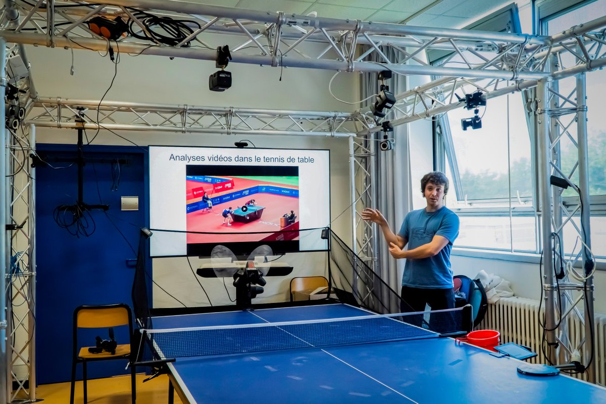 🤖L'IA au service de l'équipe de France de tennis de table.

👉Aymeric Erades, doctorant au <a href="/LIRISLyon/">LIRIS</a>,  développe un système d’analyse automatisée des matchs.
Découvrez son travail de thèse : bit.ly/3P1Qs7Z

#TennisDeTable #IA #JO2024 #Performance