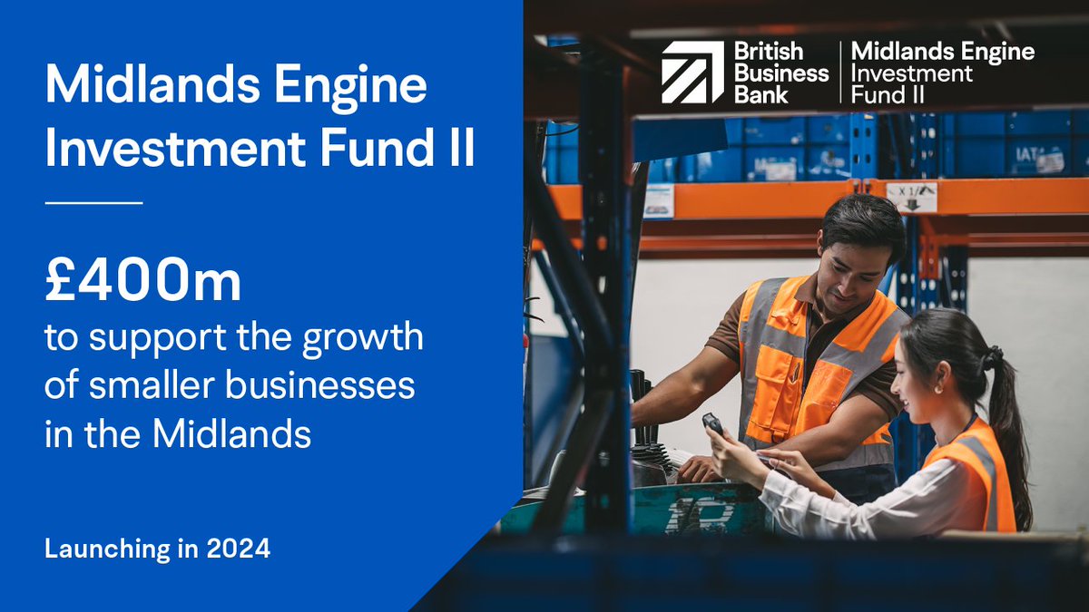 📣 A £400m Midlands Engine Investment Fund II to support the growth of smaller businesses across the Midlands is now inviting proposals from potential fund managers to operate the new fund - launching in 2024.

Find out more: bit.ly/3qQQFRi 

#MEIF #SMEUK