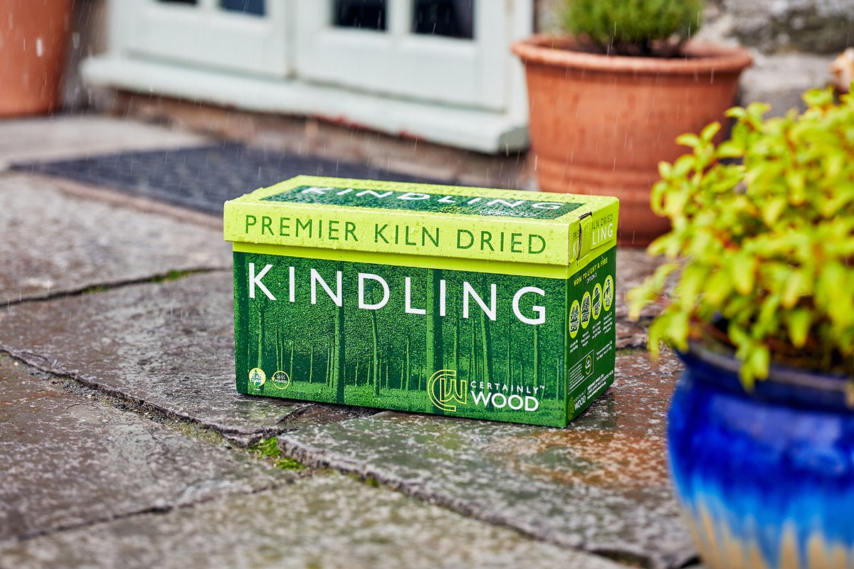 No plastic nets - in fact, no plastic at all. ♻️

Our kindling is hand packed into each box - we can do that because our kindling sticks are uniform in size.