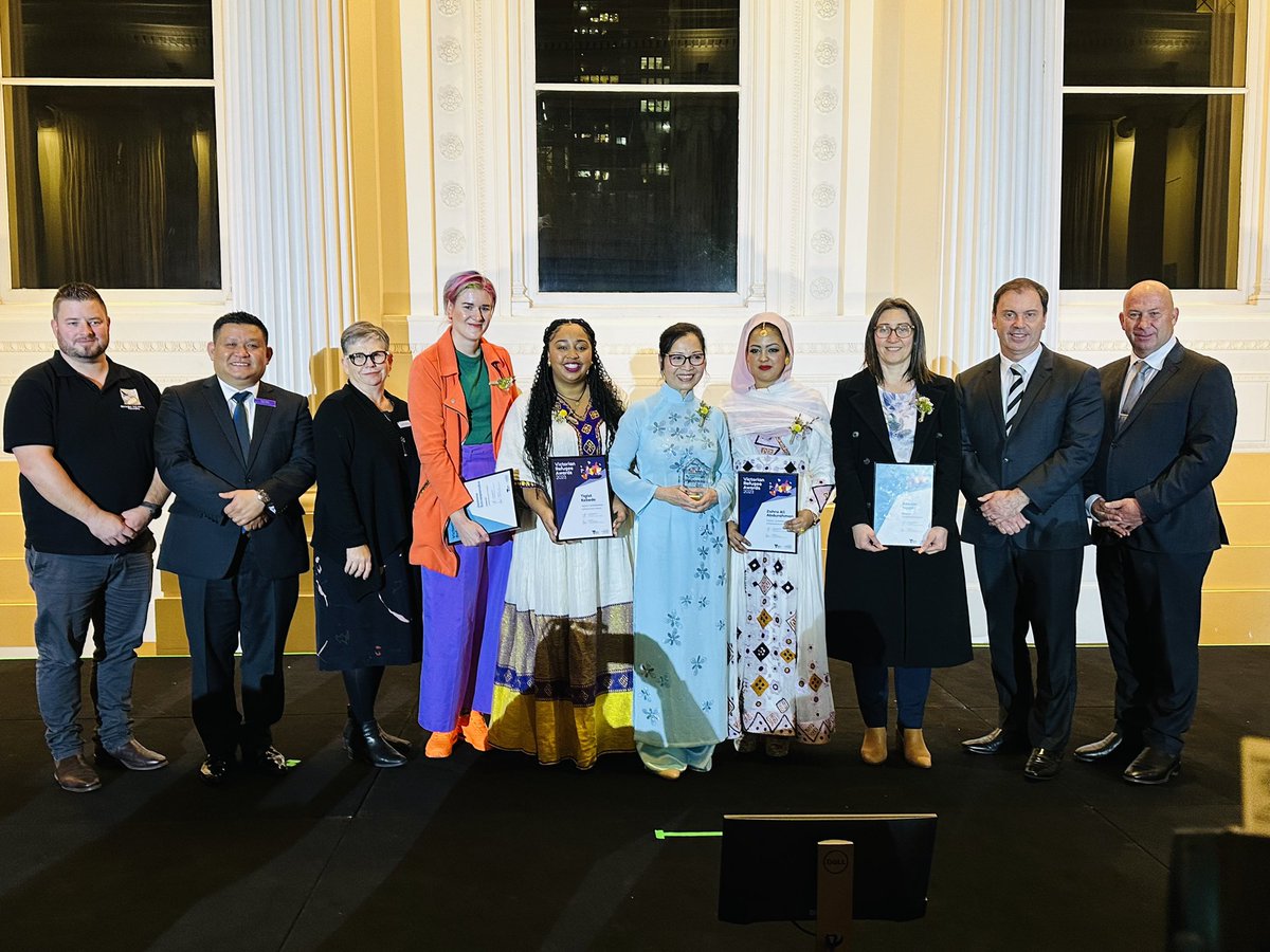 Inspiring stories tonight from all the winners and nominees at Victoria’s Refugee Awards night! Great work @multiculturevic