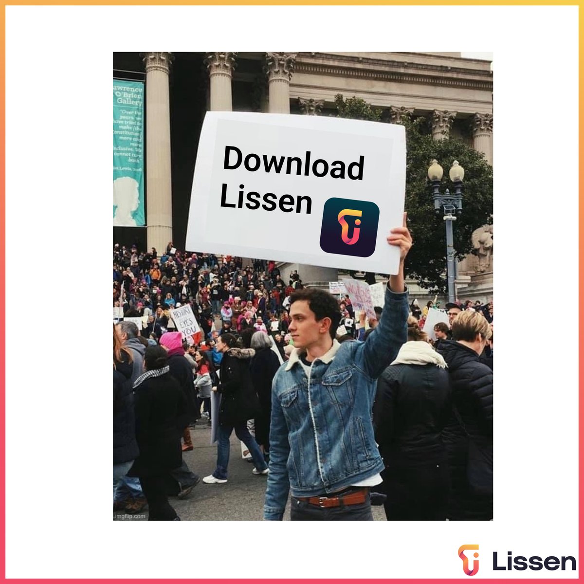 lissen's tweet image. Just do it 🤓

🇬🇧 UK go download Lissen on APP STORES 🧡
🌏 Outside the UK? Signup to our waitlist 😎
LINKS IN BIO

#Lissen #Music #InteractiveMusic #SupportArtists #MusicRevolution #web3 #blockchain #BrokenRecord #FairPay #FixStreaming