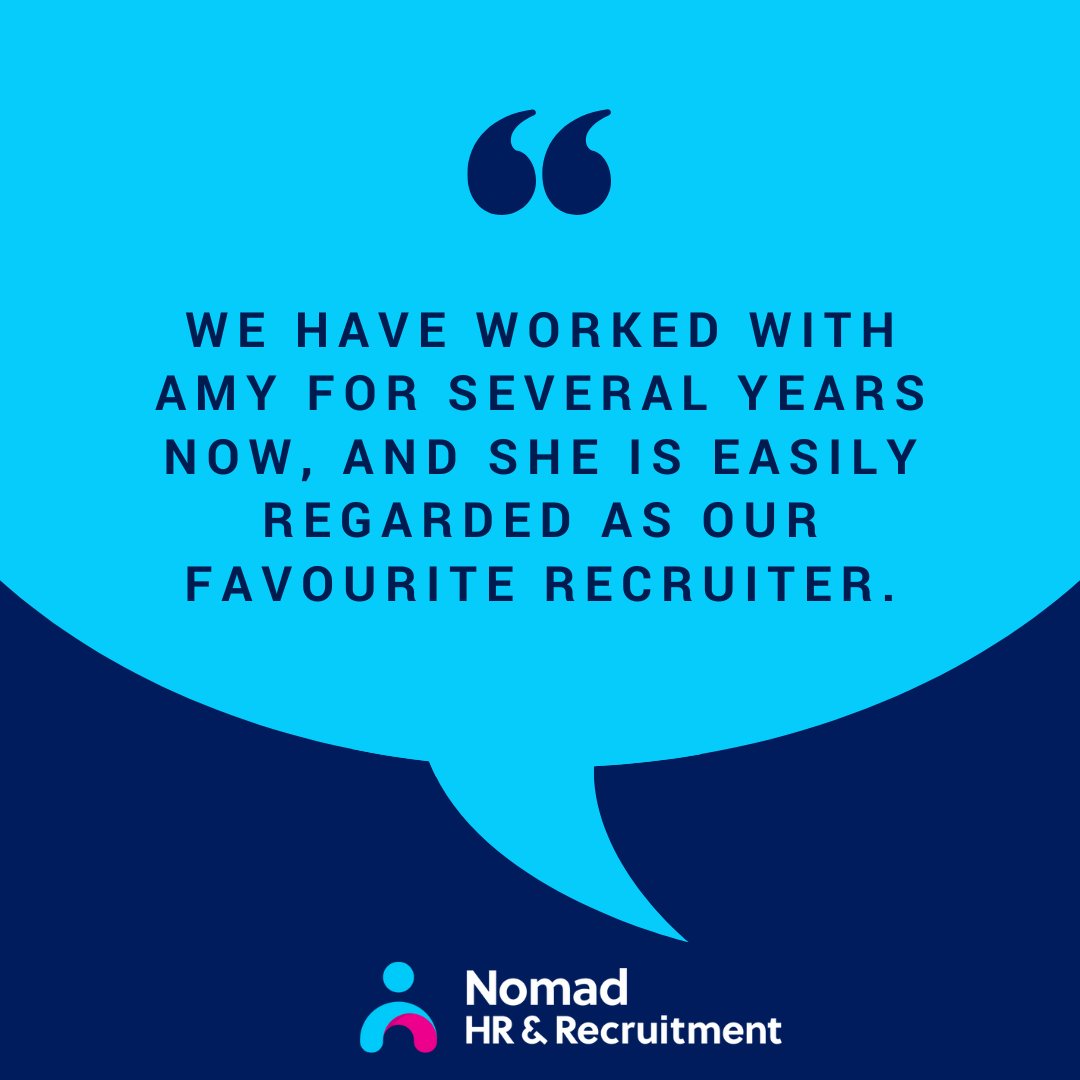 💬Sarah Merton, HR Manager at Micronclean says about Nomad 

Amy 'uses her impressive talent to find the people out there who fit perfectly into our business, like missing jigsaw pieces who have found their home.”

#recruitment