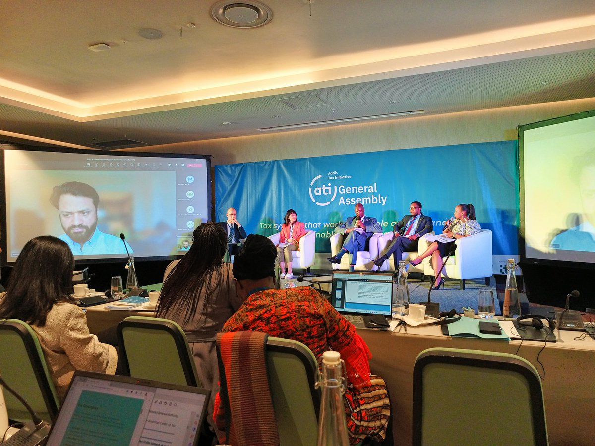 mtwalomsoni's tweet photo. At #ATIGeneralAssembly; @AhteshamRKhan mentions that we are half way to 2030, but far from achieving SDGs. Resources are the challenge. Financing gap is app~3.9 trillion.$1 in $5 raised in tax still paying for debt.
UNDP is linking Tax and achieving SDGs. https://t.co/x5A9oRxHNV https://t.co/SH8kLwisKv