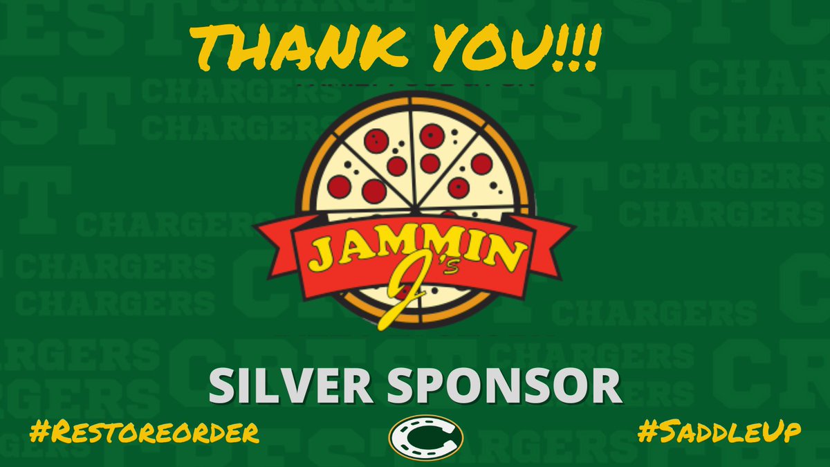 Thank you Jammin J's Pizza Factory for your 2023 Silver Sponsorship. All of #ChargerNation appreciates your support of our #Chargers.  #ChargerPride #SaddleUp