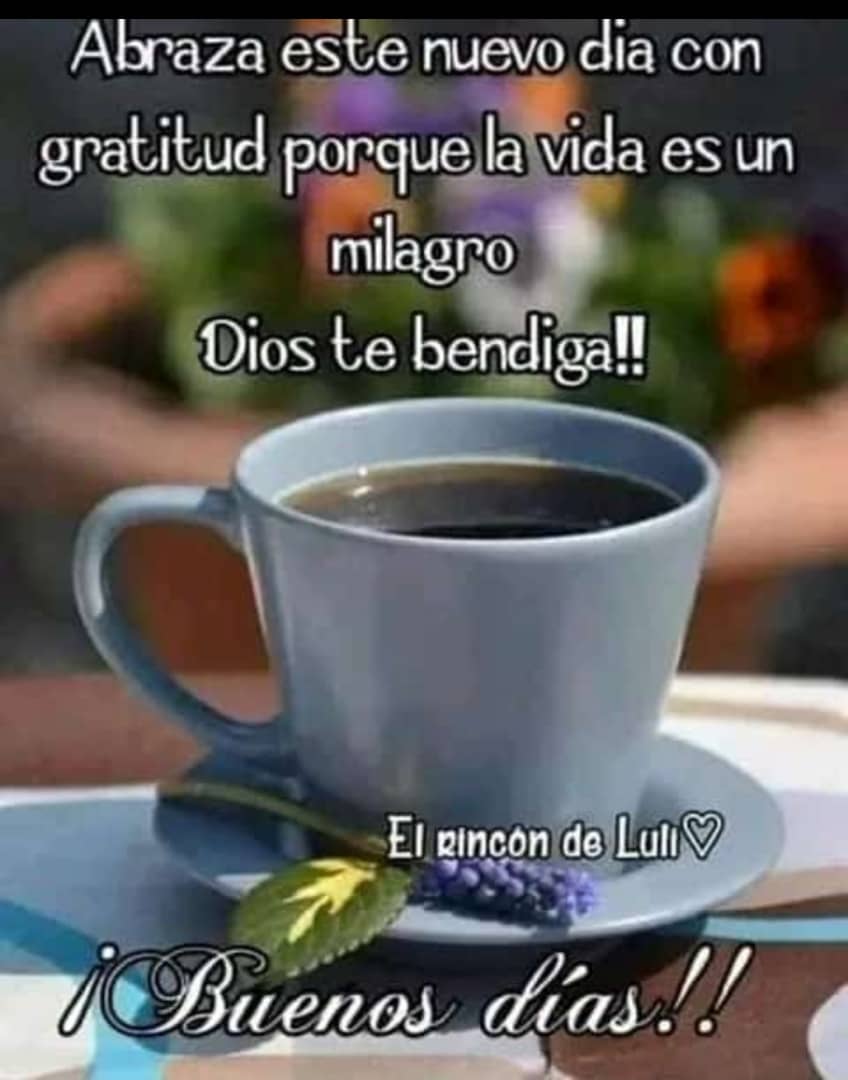 luiserca67's tweet image. Felíz y bendecido martes mis queridos twitteros 🙏☕💙
Hoy es un gran día para ser felices por lo tanto quieranse mucho y sonrían 😁 que la vida es hermosa 🤗