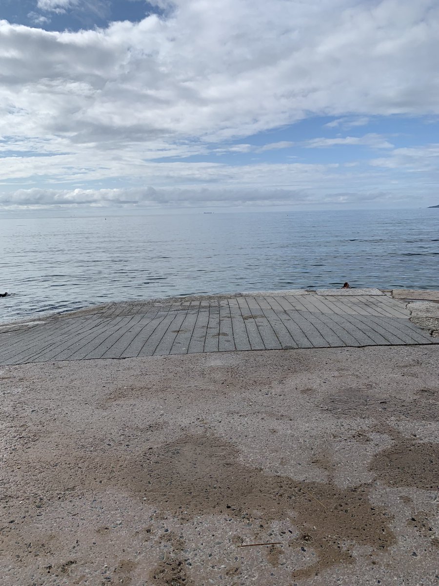 So lucky to be able to have a morning swim here #lovefalmouth #hightide