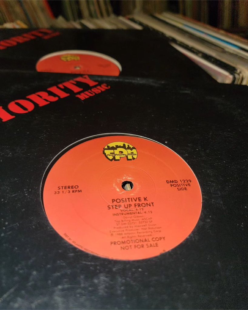 Positive_K_'s tweet photo. Another banger from the crates!!
POSITIVE K
"STEP UP FRONT"
1988
FIRST PRIORITY MUSIC
#positivek #stepupfront #firstprioritymusic #hiphop #80shiphop #80shiphopjunkie #hiphopvinyl #vinylcollection #vinyldoubles #vinyl #djnervex #disturbedchemistry https://t.co/4WApTbGnR5
