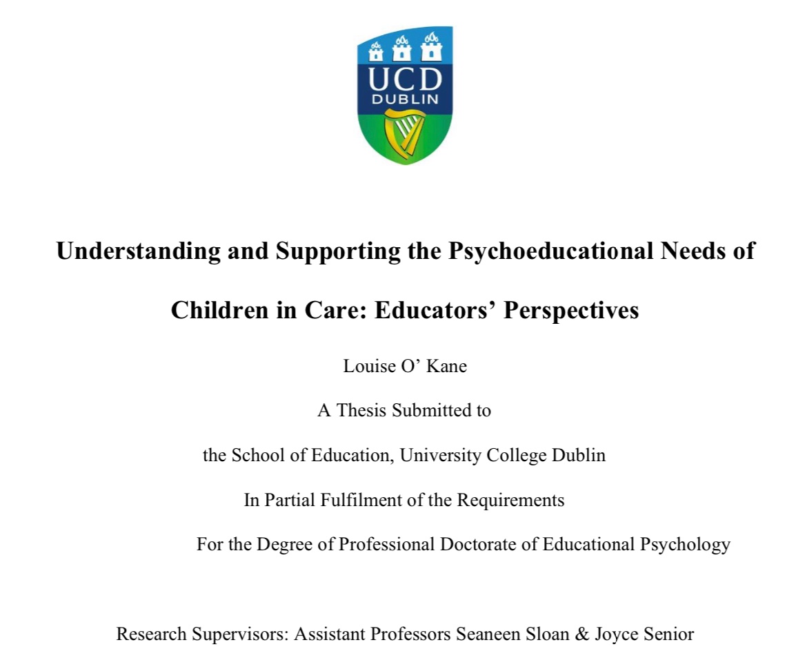 Dr Seaneen Sloan (@seaneensloan) on Twitter photo ✨Understanding the psychoeducational needs of children in care✨
Massive well done to Louise O’Kane who passed her viva today <a href="/SchoolofEdUCD/">UCD School of Education</a> 👏
I was especially thrilled to support Louise on this topic that’s close to my heart 🥹 ✨Understanding the psychoeducational needs of children in care✨
Massive well done to Louise O’Kane who passed her viva today <a href="/SchoolofEdUCD/">UCD School of Education</a> 👏
I was especially thrilled to support Louise on this topic that’s close to my heart 🥹