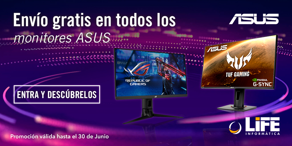 lifeinformatica's tweet photo. Envío Gratis📦en monitores de @asus_es seleccionados 🖥️
⭐ Promoción válida hasta el 30 de junio
Entra👉 https://t.co/VfyGS61ZUW
 Monitores:
 ✔️ Monitores TUF
 ✔️ ROG Gaming
 ✔️ Hogar y Oficina
 ✔️ ProArt
#enviogratis #asus #asusrog #asusrogstrix #asustuf #ASUSMonitor #monitores https://t.co/pr5sOXW96T